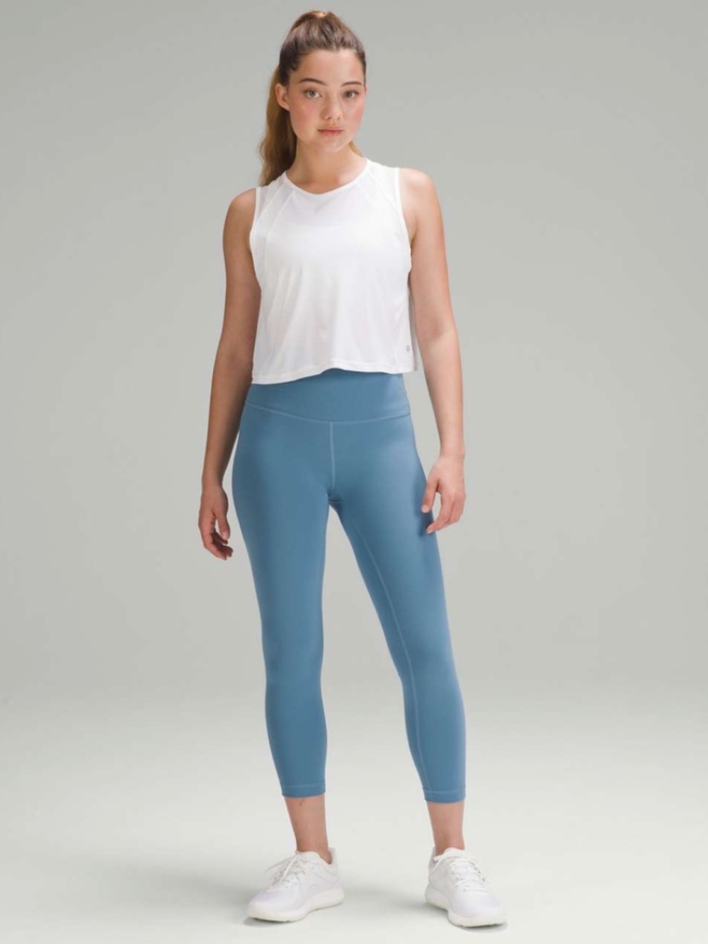 Lululemon Wunder Train High-Rise Crop 23" Utility Blue